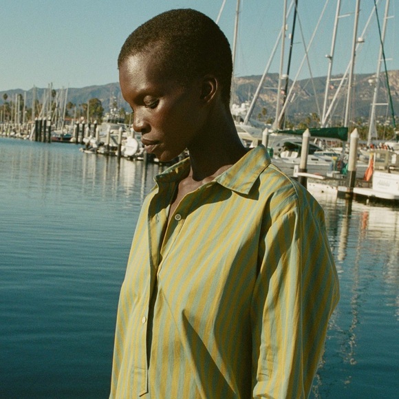 GORGEOUS STYLISH VACATION DOEN JORA DRESS IN CATALINA STRIPE - XL WORN ONCE - Picture 3 of 14